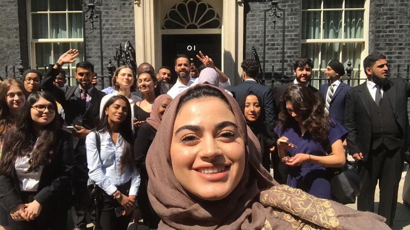 Participants visit 10 Downing Street
